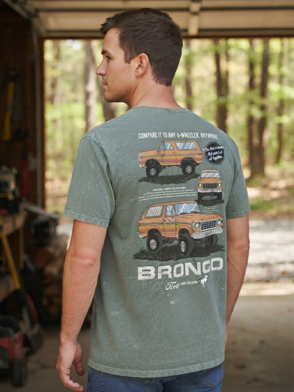 NEW Ford Bronco Vintage Style T Shirt